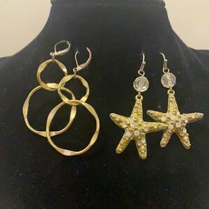 Vintage earrings. Both sets included.